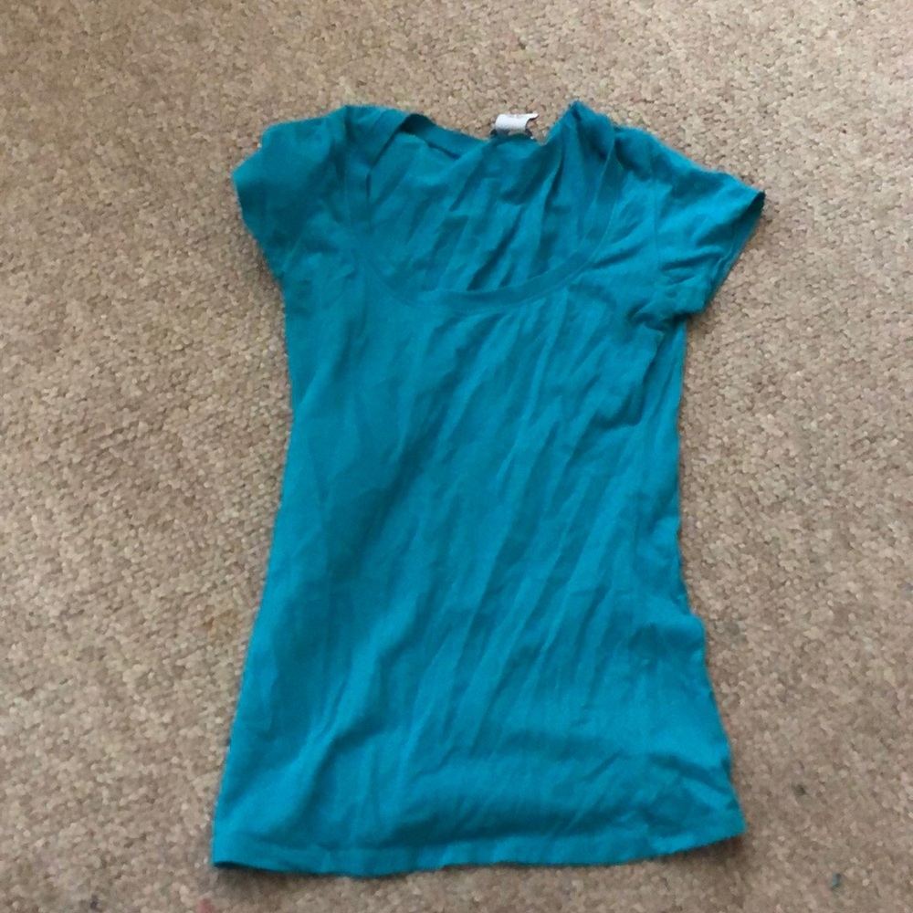 Plain blue shirt